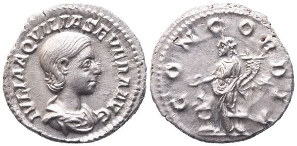 Aquilia Severa Augusta (220-221 and 221-222), Denarius, Rome, 220-222; AR (3,66 g; 18,7 mm; 12 h)