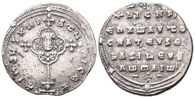 Niceforo II (963-969), Miliarésion, Costantinopoli, moneta in argento (AR)