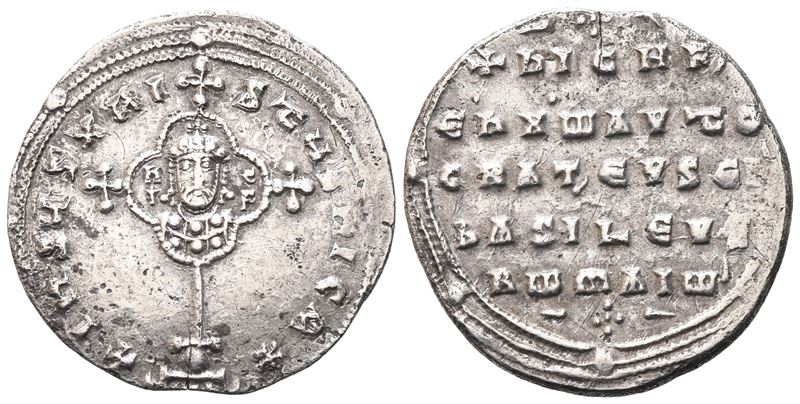 Niceforo II (963-969), Miliarésion, Costantinopoli, moneta in argento (AR)