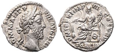 Commodus (177–192), Denario romano, Roma, AR (2,99 g; 18,3 mm)