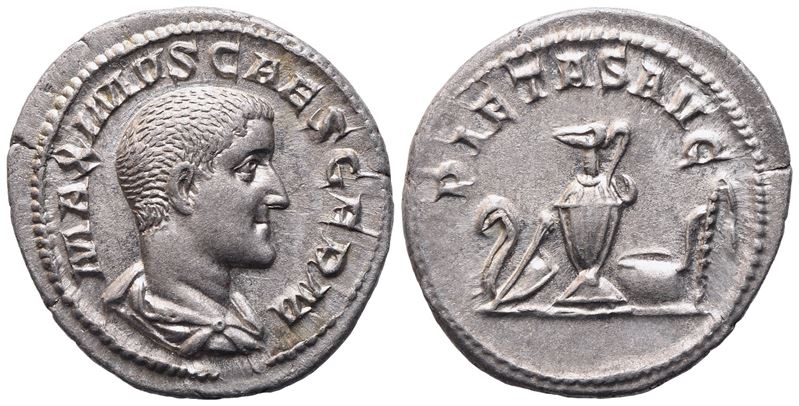 Maximinus I (attribuito), Maximus Caesar, Denario romano (c. 236–238)