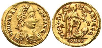Honorius (393-423), Solidus, Ravenna, 402-406