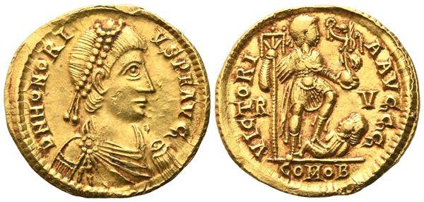 Honorius (393-423), Solidus, Ravenna, 402-406; AV (4,46 g; 21,2 mm; 6 h)