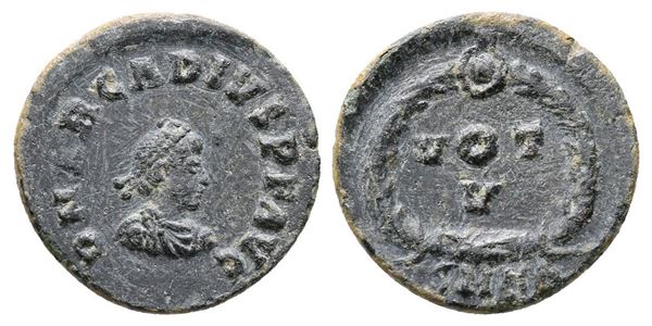 Arcadius (383-408). Æ (13mm, 1.00g).  - Auction Greek, Roman and Byzantine Coins	 - Bertolami Fine Art - Prague