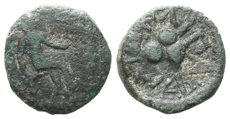 Islands Of Sicily, Lipara, C. 420-400 Bc. Æ Tetras Or Trionkion (11 MM, 1.07 G).