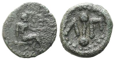 Islands Of Sicily, Lipara, C. 420-400 Bc. Æ Hexas (13 MM, 1.90 G).