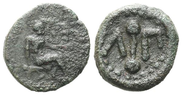 Islands of Sicily, Lipara, c. 420-400 BC. Æ Hexas (13 mm, 1.90 g).