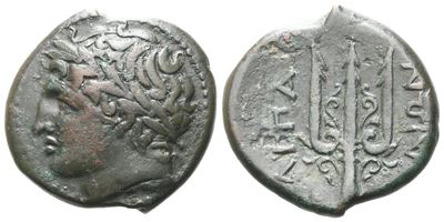 Islands Of Sicily, Lipara, 289-252 Bc. Æ (21 MM, 7.93 G).
