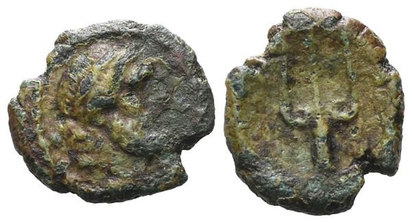 Islands of Sicily, Lipara, c. 2nd-early 1st century BC. Æ (11 mm, 1.01 g).