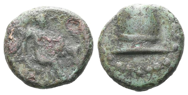 Islands Of Sicily, Lipara, C. 2nd-early 1st Century Bc. Æ (11 MM, 1.48 G).
