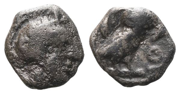 Attica, Athens, c. 454-404 BC. AR Obol (9 mm, 0.61 g).