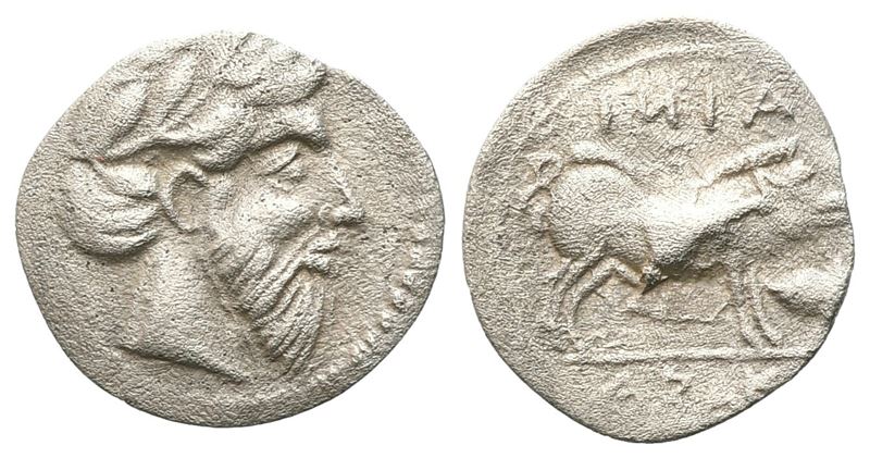 Sicily, Abakainon, C. 420-400 Bc. Ar Litra (11 MM, 0.42 G).