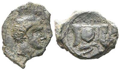 Sicily, Agyrion, C. 355-339 Bc. Æ Hemilitron (20 MM, 5.75 G).
