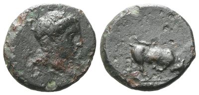 Sicily, Agyrion, C. 338-317 Bc. Æ (13 MM, 1.68 G).