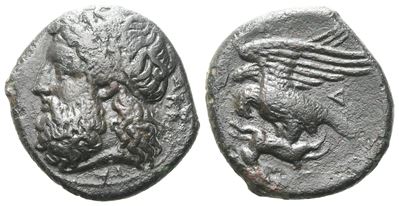 Sicily, Akragas, C. 338-317/287 Bc. Æ (19 MM, 4.94 G).