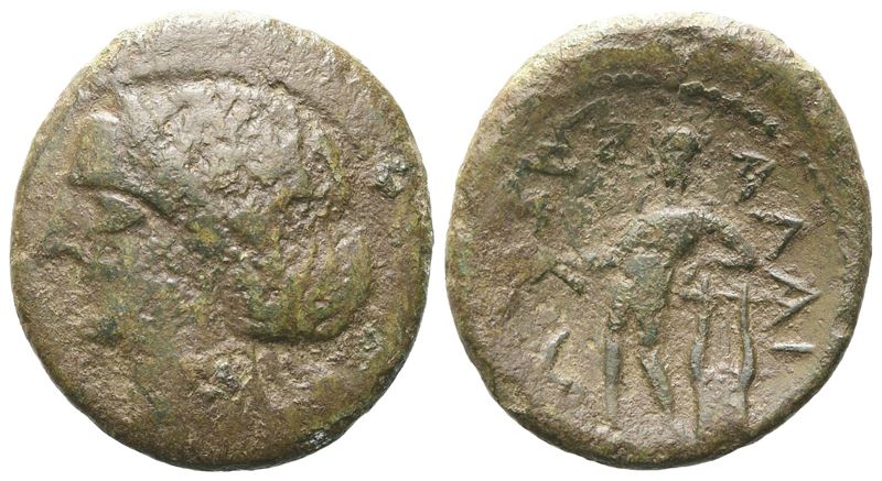 Sicily, Alaisa Archonidea, C. 95-44 Bc. Æ (20 MM, 3.93 G).