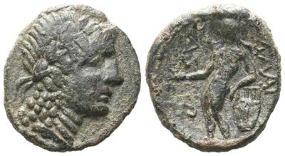 Sicily, Alaisa Archonidea, C. 95-44 Bc. Æ (18 MM, 4.05 G).