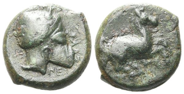 Sicily, Entella. Campanian mercenaries, c. 345-338 BC. Æ (17 mm, 5.40 g).