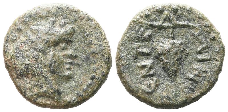 Sicily, Entella, Late 2nd - Early 1st Century Bc. Æ Quadrans (17 MM, 4.51 G).