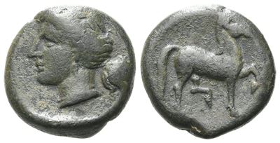 Sicily, Eryx, C. 330-260 Bc. Æ Onkia(?) (14 MM, 4.05 G).
