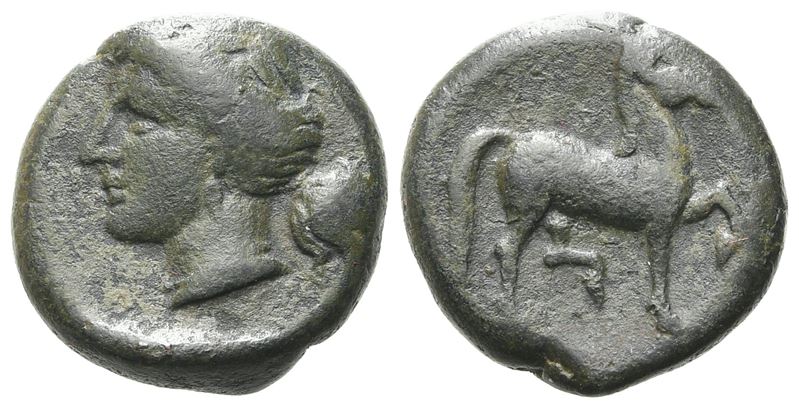 Sicily, Eryx, C. 330-260 Bc. Æ Onkia(?) (14 MM, 4.05 G).