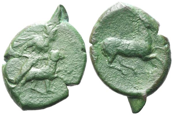 Sicily, Gela, c. 339-310 BC. Æ (25 mm, 14.61 g).