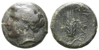 Southern Lucania, Herakleia, C. 281-272 Bc. Æ (17 MM, 6.08 G).