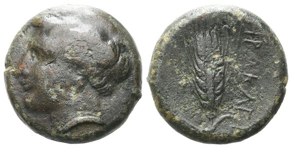 Southern Lucania, Herakleia, c. 281-272 BC. Æ (17 mm, 6.08 g).