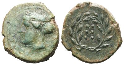 Sicily, Himera, C. 420-407 Bc. Æ Hemilitron (19 MM, 4.82 G).