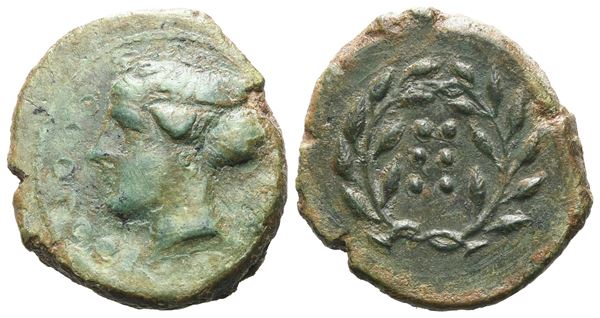 Sicily, Himera, c. 420-407 BC. Æ Hemilitron (19 mm, 4.82 g).