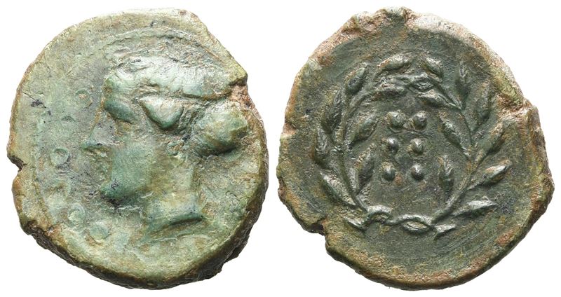 Sicily, Himera, C. 420-407 Bc. Æ Hemilitron (19 MM, 4.82 G).