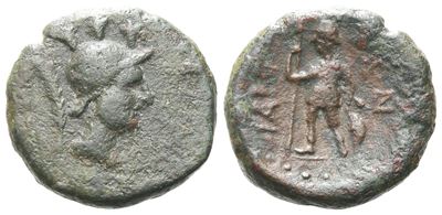 Sicily, Iaitos, C. 2nd Century Bc. Æ (16 MM,4.26 G).