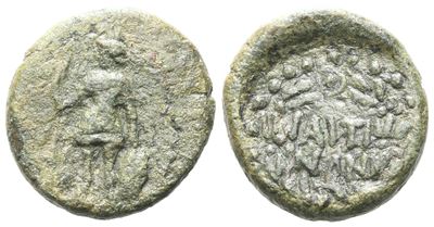 Sicily, Iaitos, C. 2nd Century Bc. Æ Semis (17 MM, 4.86 G).