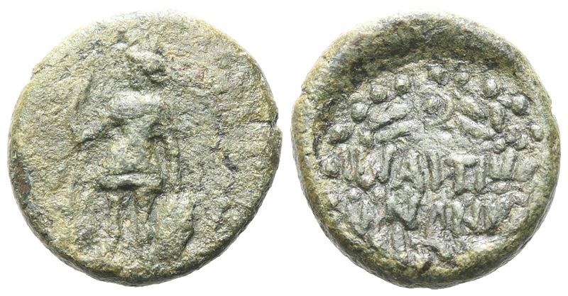 Sicily, Iaitos, C. 2nd Century Bc. Æ Semis (17 MM, 4.86 G).