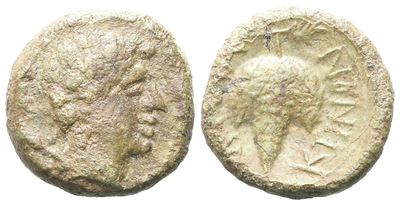 Sicily, Entella. L. Sempronius Atratinus, C. 36 Bc. Æ (15 MM, 3.85 G).