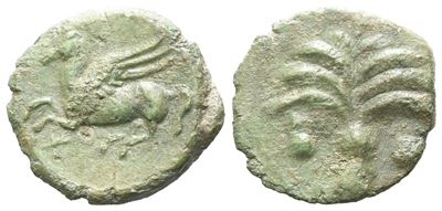 Sicily, Carthaginian Domain, C. 330-320 Bc. Æ (15 MM, 2.19 G).