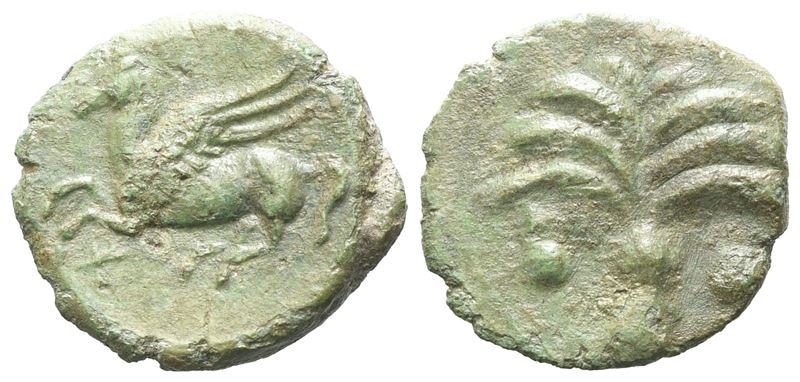 Sicily, Carthaginian Domain, C. 330-320 Bc. Æ (15 MM, 2.19 G).