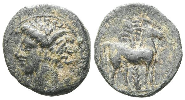 Carthage, c. 400-350 BC. Æ (16 mm, 2.86 g).