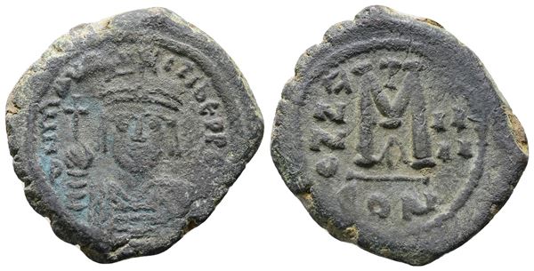 Maurice Tiberius (582-602). Æ 40 Nummi (27mm, 11.11g).  - Auction Greek, Roman and Byzantine Coins	 - Bertolami Fine Art - Prague