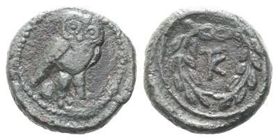 Sicily, Katane. Campanian Mercenaries, C. 339/8 Bc. Æ (10 MM, 1.19 G).
