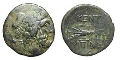 Sicily, Kentoripai, C. 344-336 Bc. Æ Dekonkion (26 MM, 11.87 G).