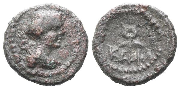 Sicily, Kephaloidion, c. 200-190 BC. Æ Onkia (13 mm, 1.52 g).