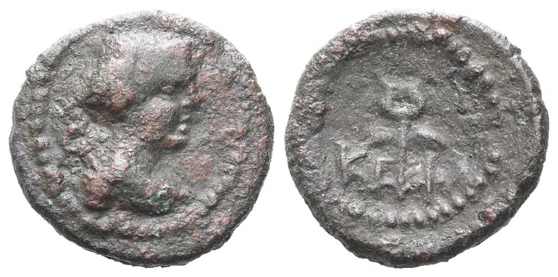Sicily, Kephaloidion, C. 200-190 Bc. Æ Onkia (13 MM, 1.52 G).
