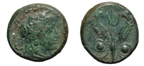 Sicily, Kronia, c. 336-317 BC. Æ Hemilitron(?) (17 mm, 4.80 g).