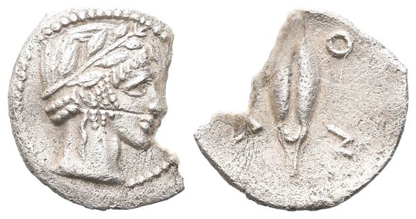 Sicily, Leontinoi, c. 450-440 BC. AR Litra (12 mm, 0.62 g).