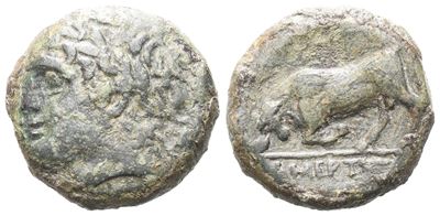 Sicily, Messana. The Mamertinoi, C. 275-264 Bc. Æ (17 MM, 5.22 G).
