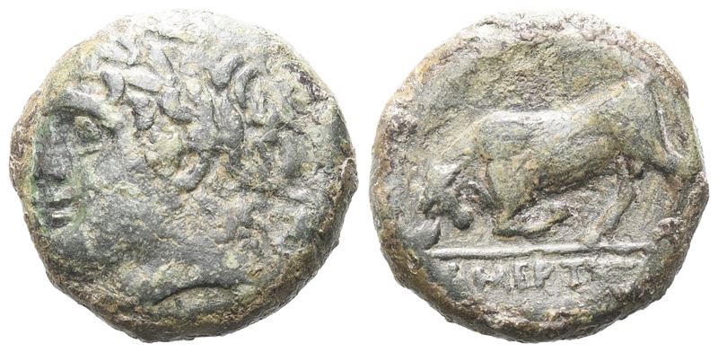 Sicily, Messana. The Mamertinoi, C. 275-264 Bc. Æ (17 MM, 5.22 G).