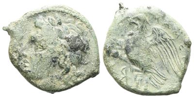 Sicily, Messana, The Mamertinoi, C. 288-278 Bc. Æ Uncia (16 MM, 3.90 G).