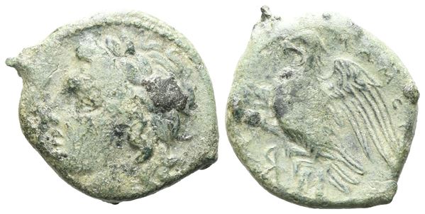 Sicily, Messana, The Mamertinoi, c. 288-278 BC. Æ Uncia (16 mm, 3.90 g).