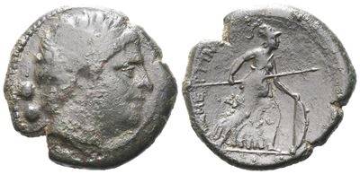 Sicily, Messana. The Mamertinoi, 264-241 Bc. Æ Sextans (23 MM, 8.67 G).